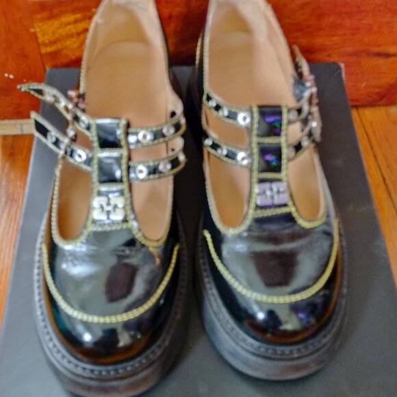 Ganni Everyday Butterfly Mary Jane Black Patent 9 US 39 EU - Picture 5 of 10